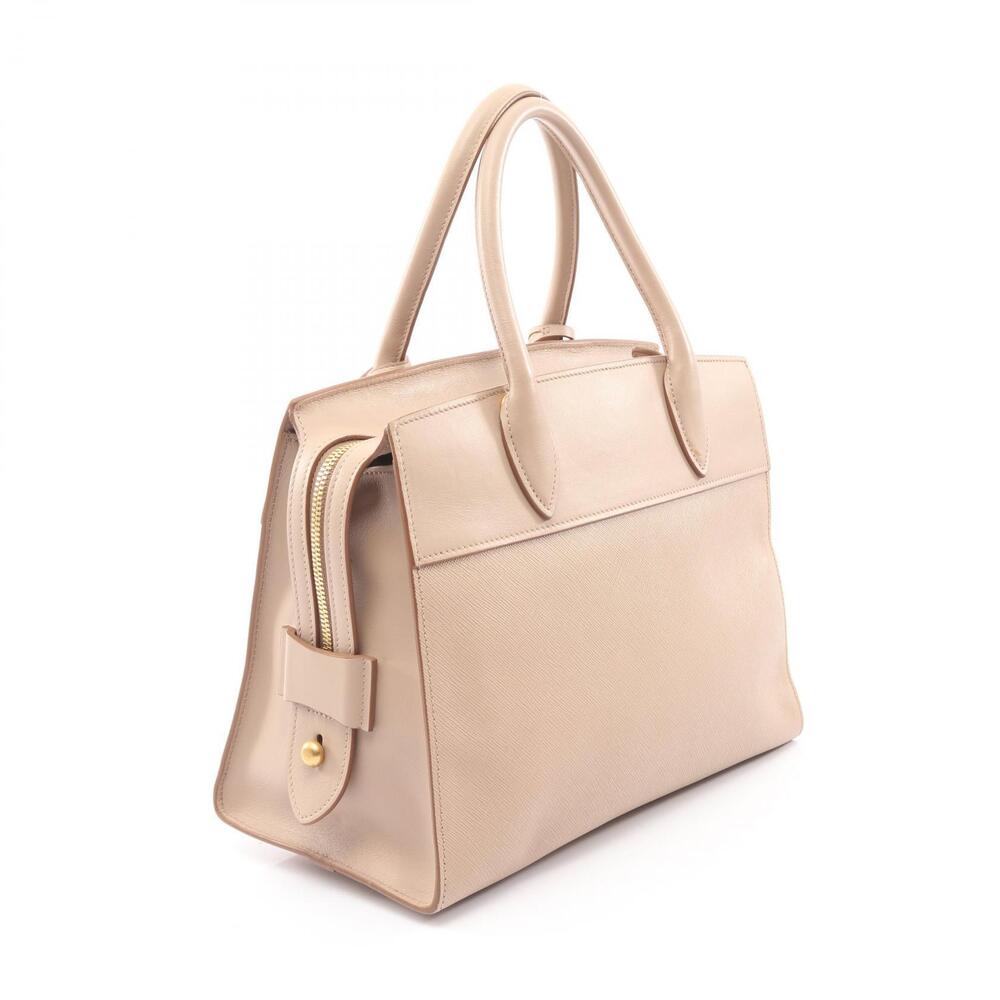 Prada SAFFIANO Esplanade Handbag CITY Leather Beige
